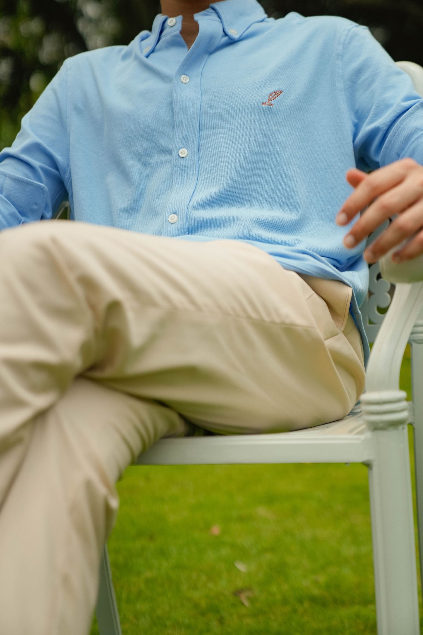 Sky blue Luxe Mens Shirt