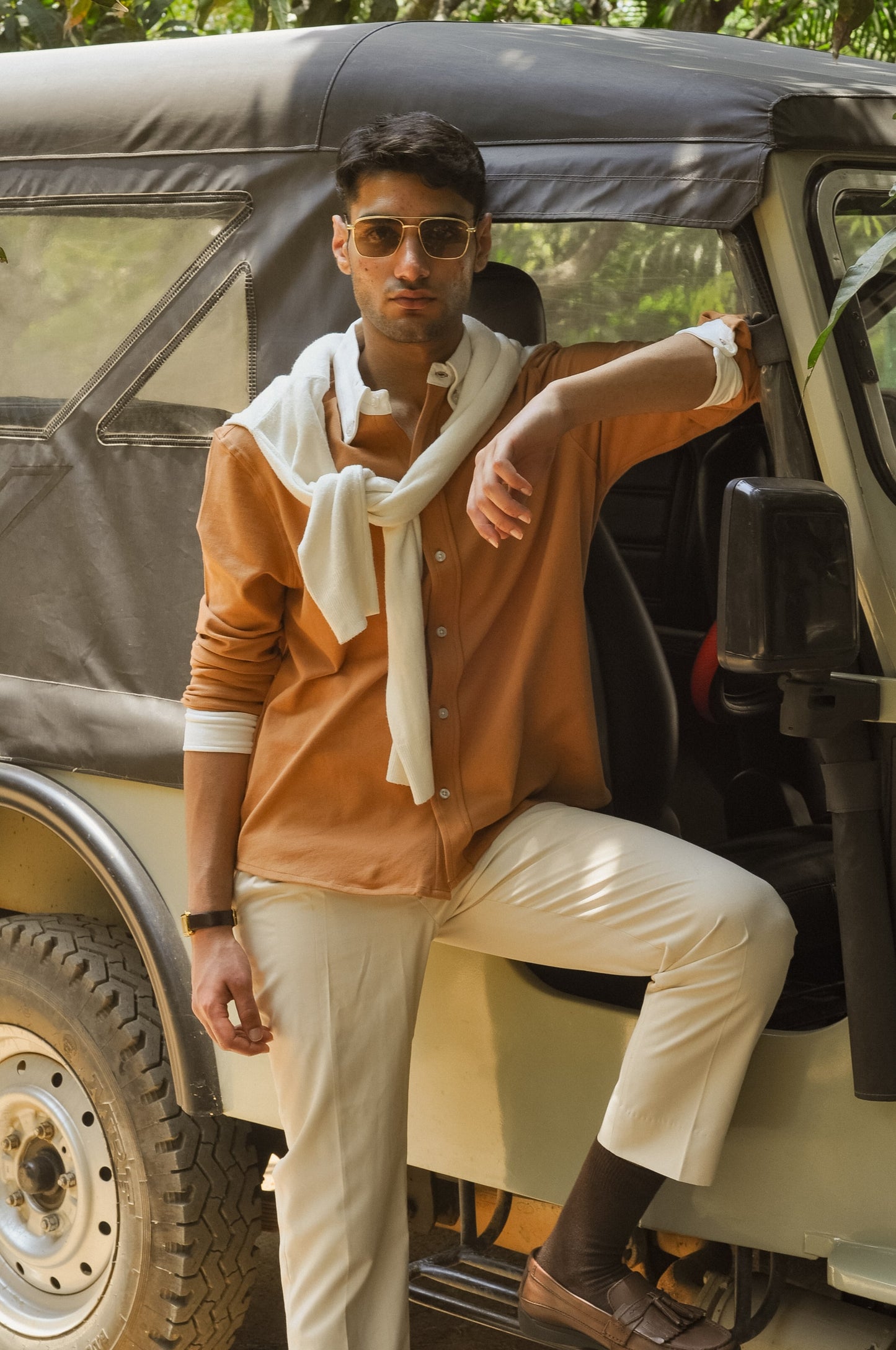 Brown Luxe Mens Shirt