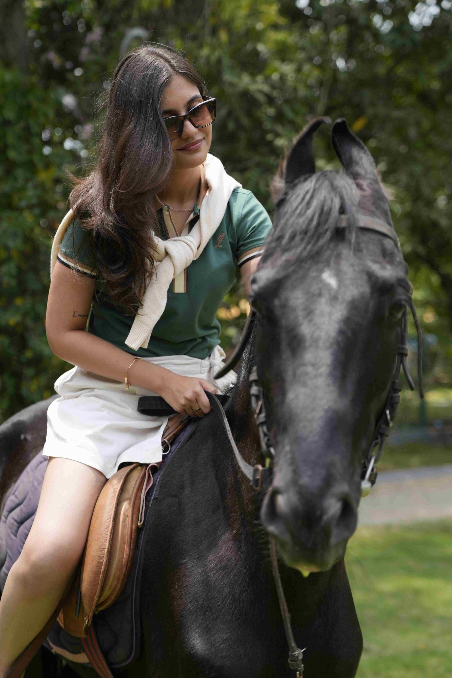 Royal Green womens Polo