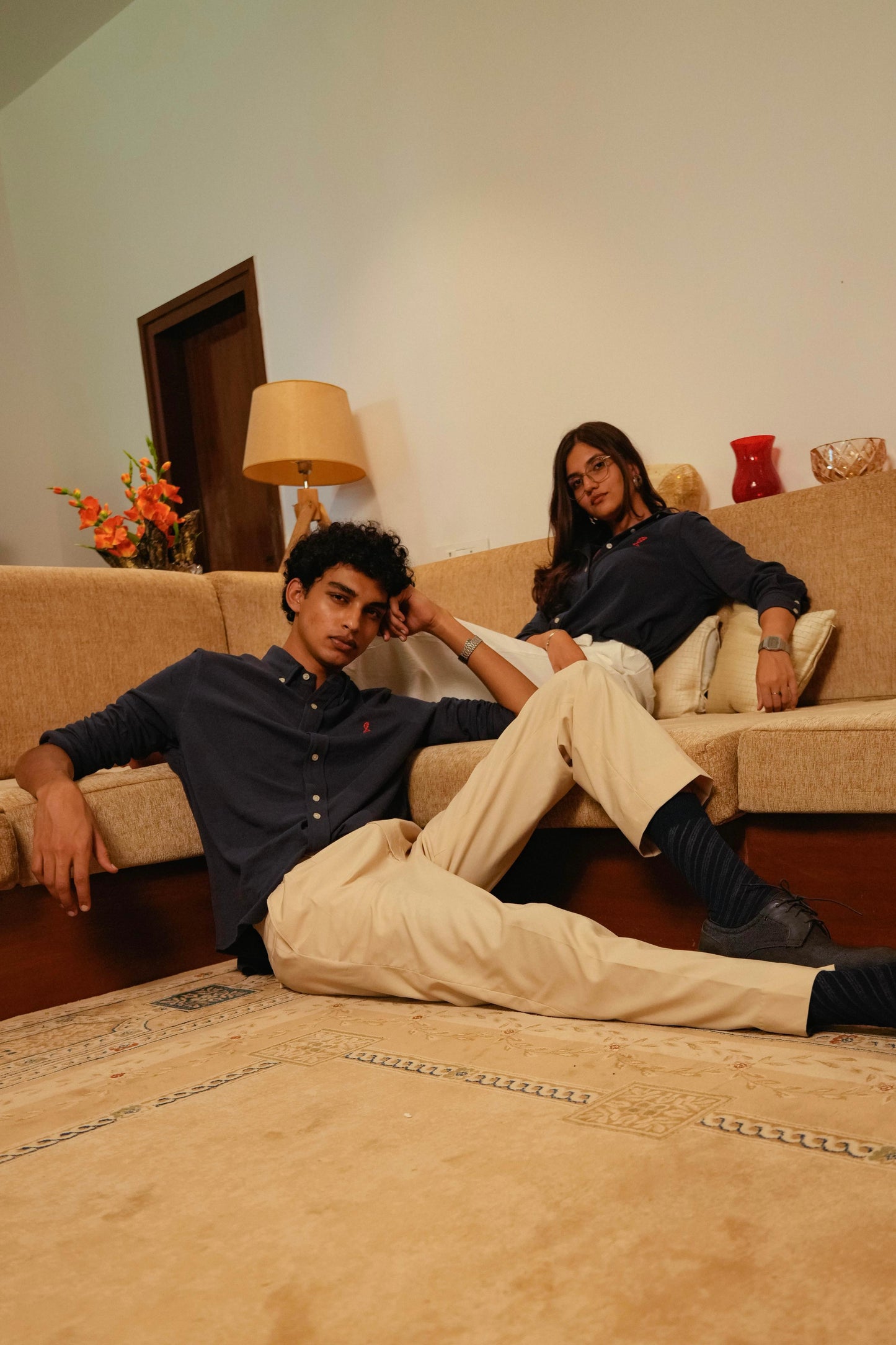 Navy Luxe Womens Shirt