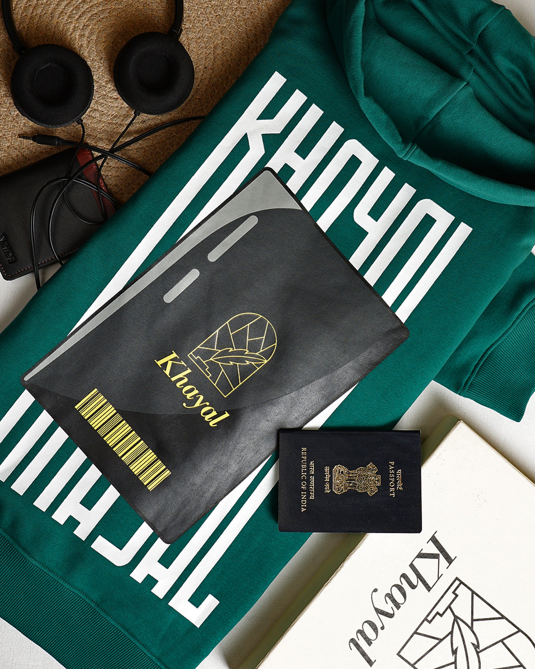 Khayal Safar Passport Hoodie (Green)