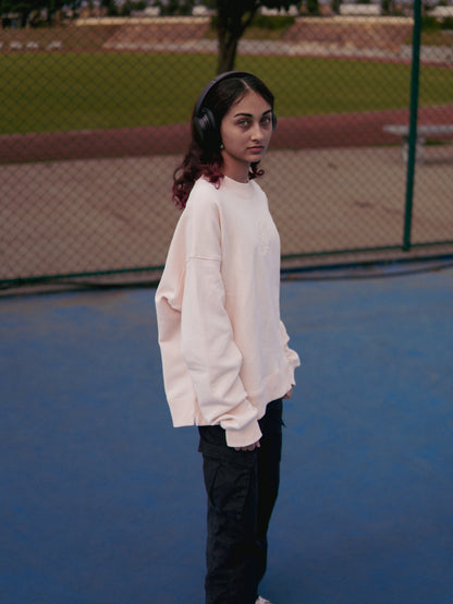 Pink Solid Sweatshirt