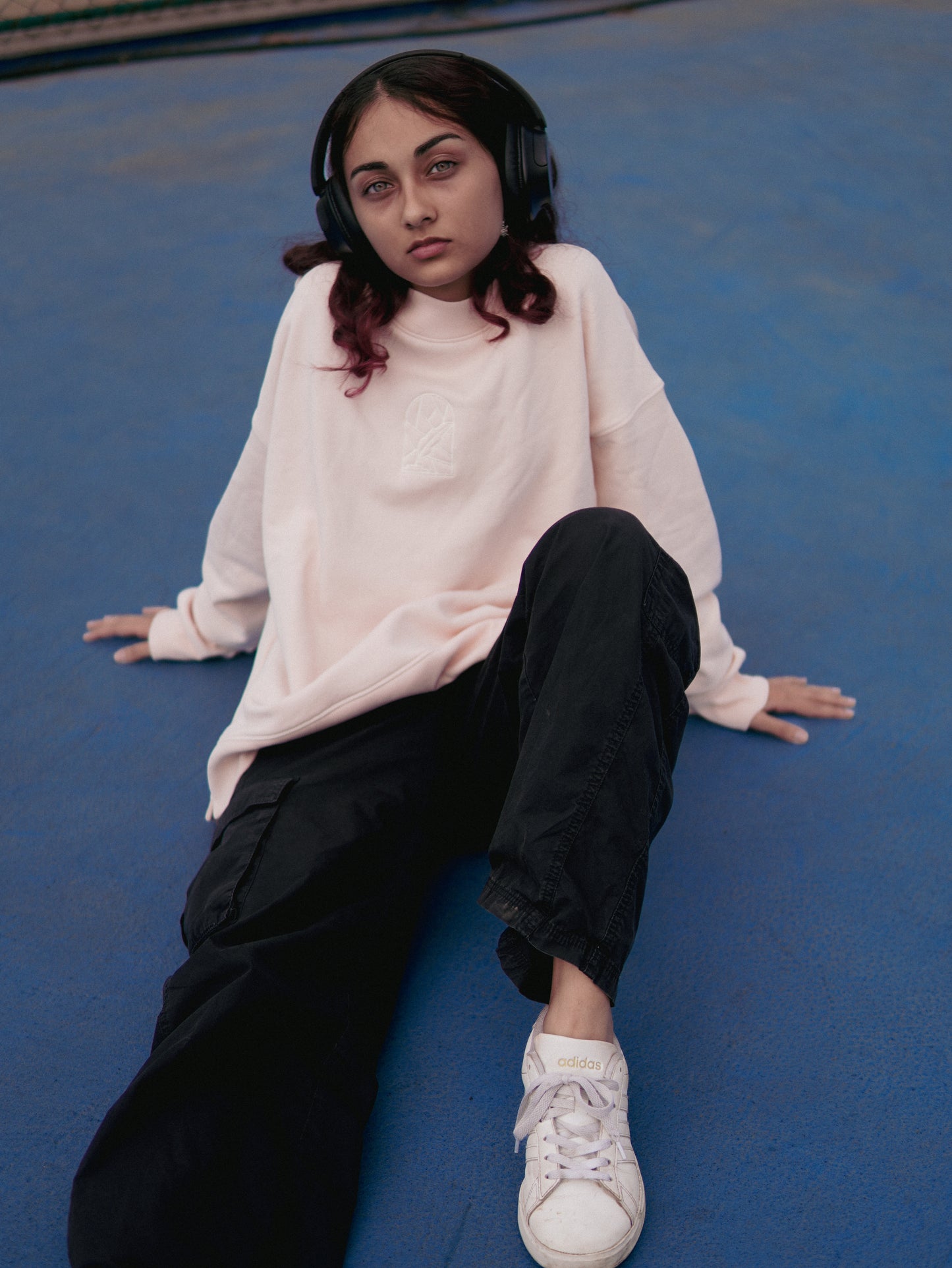 Pink Solid Sweatshirt