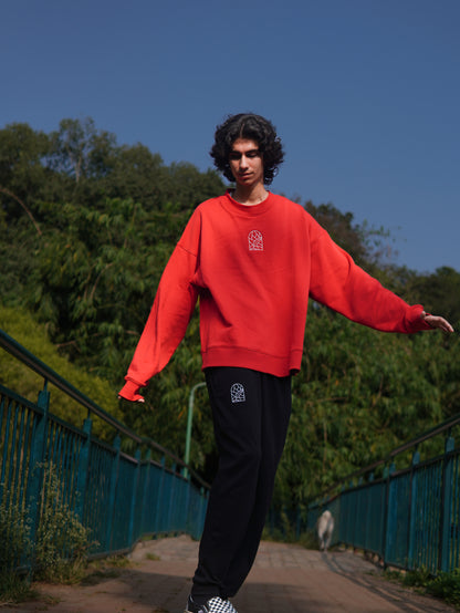Red Solid Sweatshirt