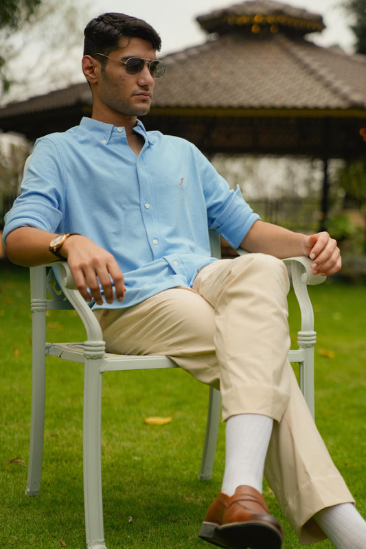 Sky blue Luxe Mens Shirt